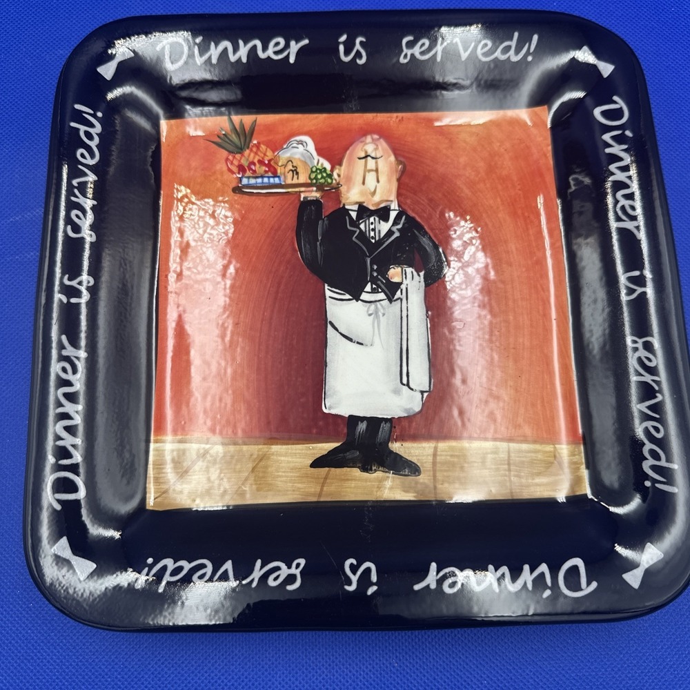 Certified International Salad Plate‎ Dinner Is Served Tracy Flickinger 8.5"